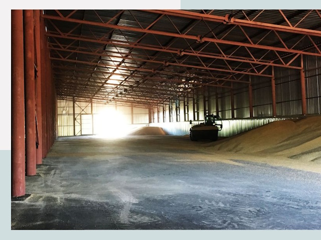 Строительство зернохранилищ в Лангепасе