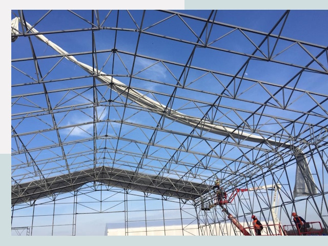 Шатровые ангары от 606 руб. в Лангепасе и Тюменской области