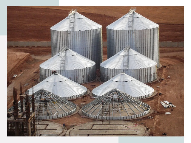 Строительство зерновых силосов в Лангепасе