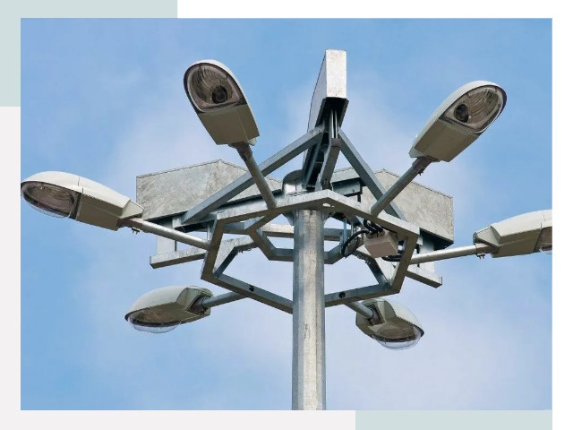 Монтаж осветительных мачт в Лангепасе