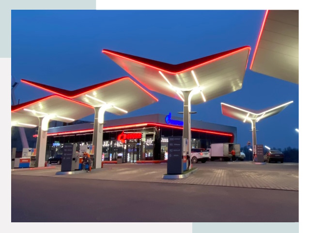 Навесы для АЗС в Лангепасе