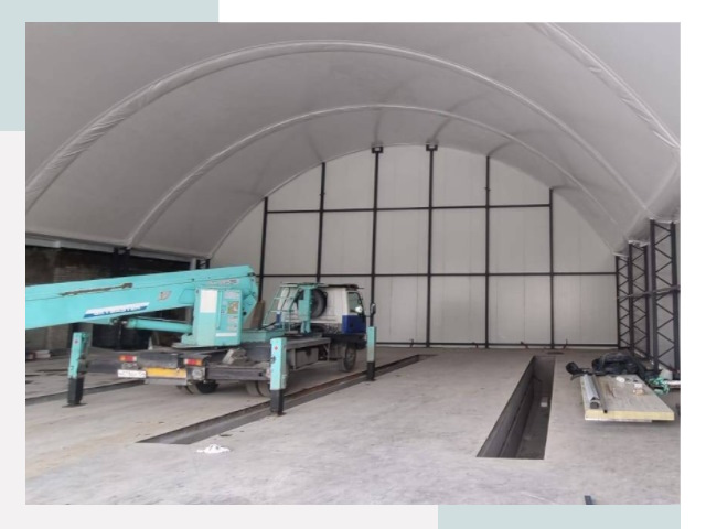 Внутреннее оснащение ангаров в Лангепасе