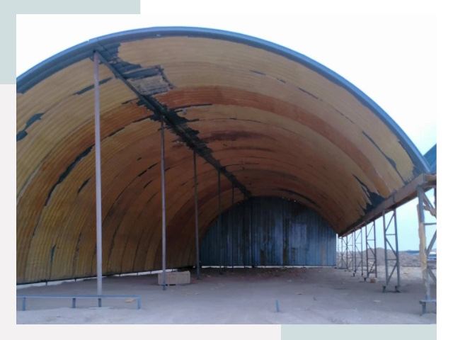 Реконструкция ангаров в Лангепасе